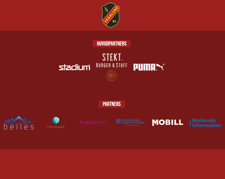 Belles stolt sponsor för Vasalunds IF.
